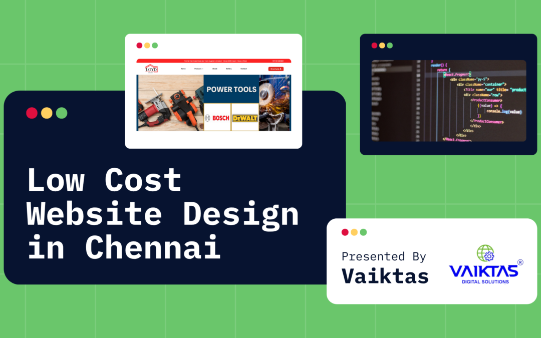 Low Cost Website Design in Chennai