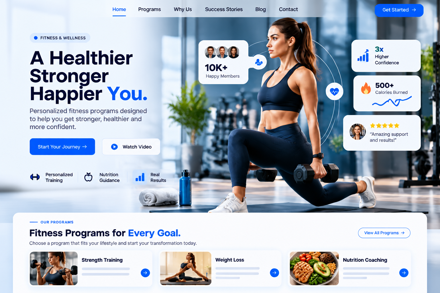 Landing Page Design Experience