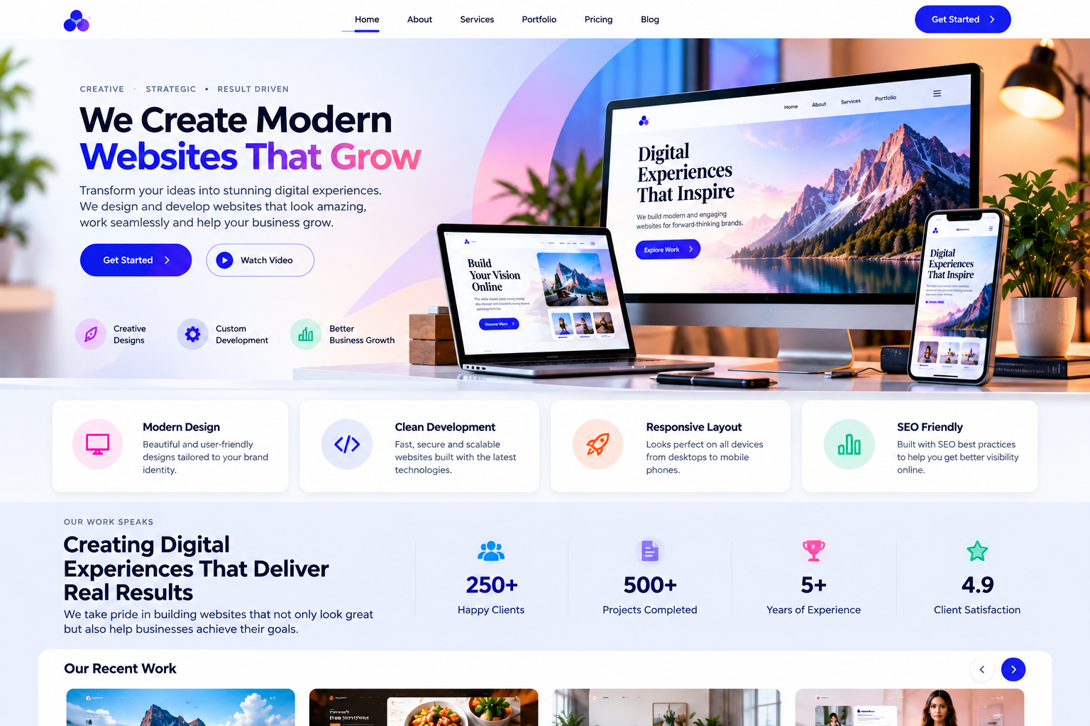 Landing Page Design