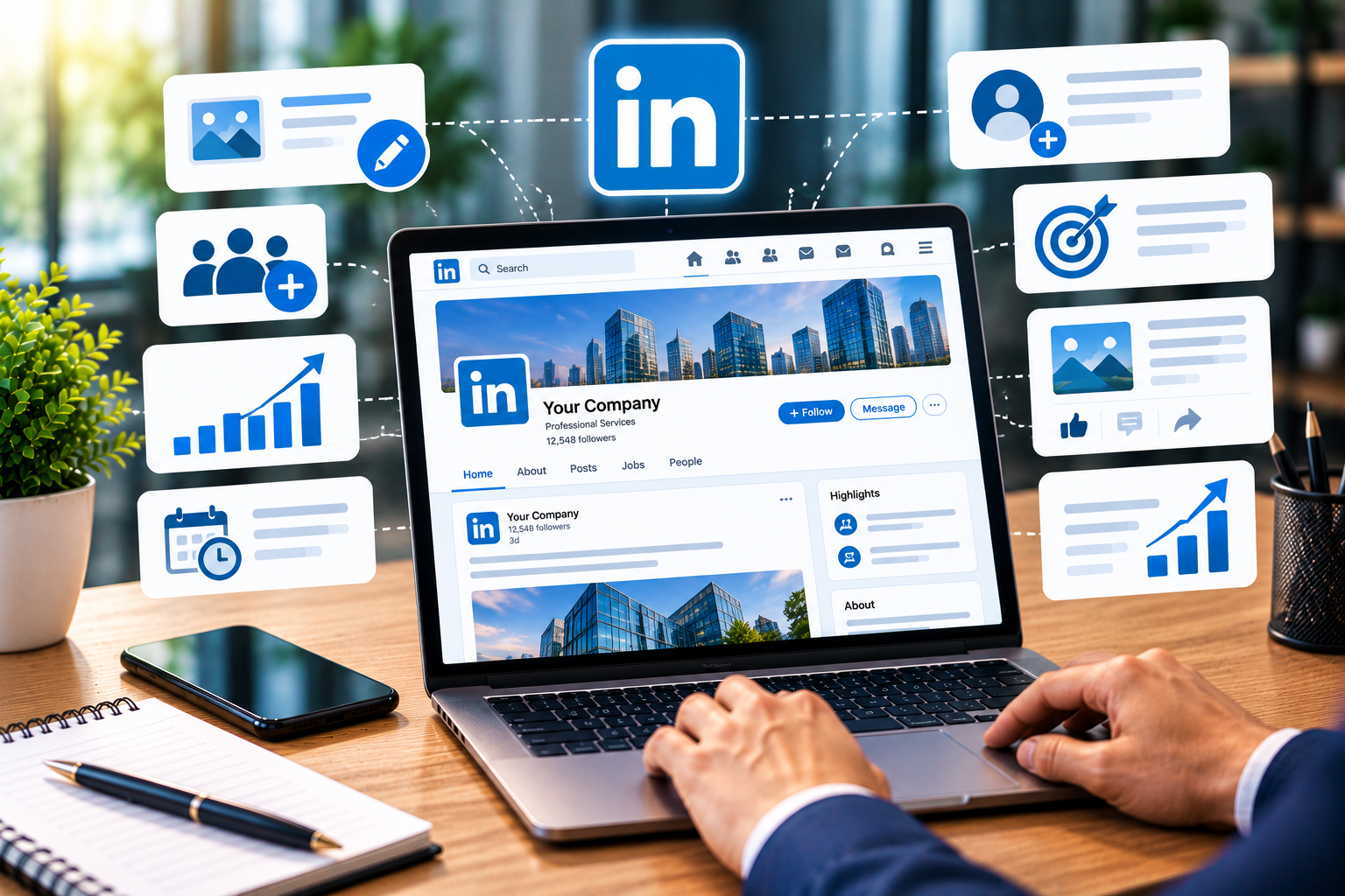 LinkedIn Page Management
